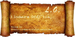Lindwurm Ofélia névjegykártya